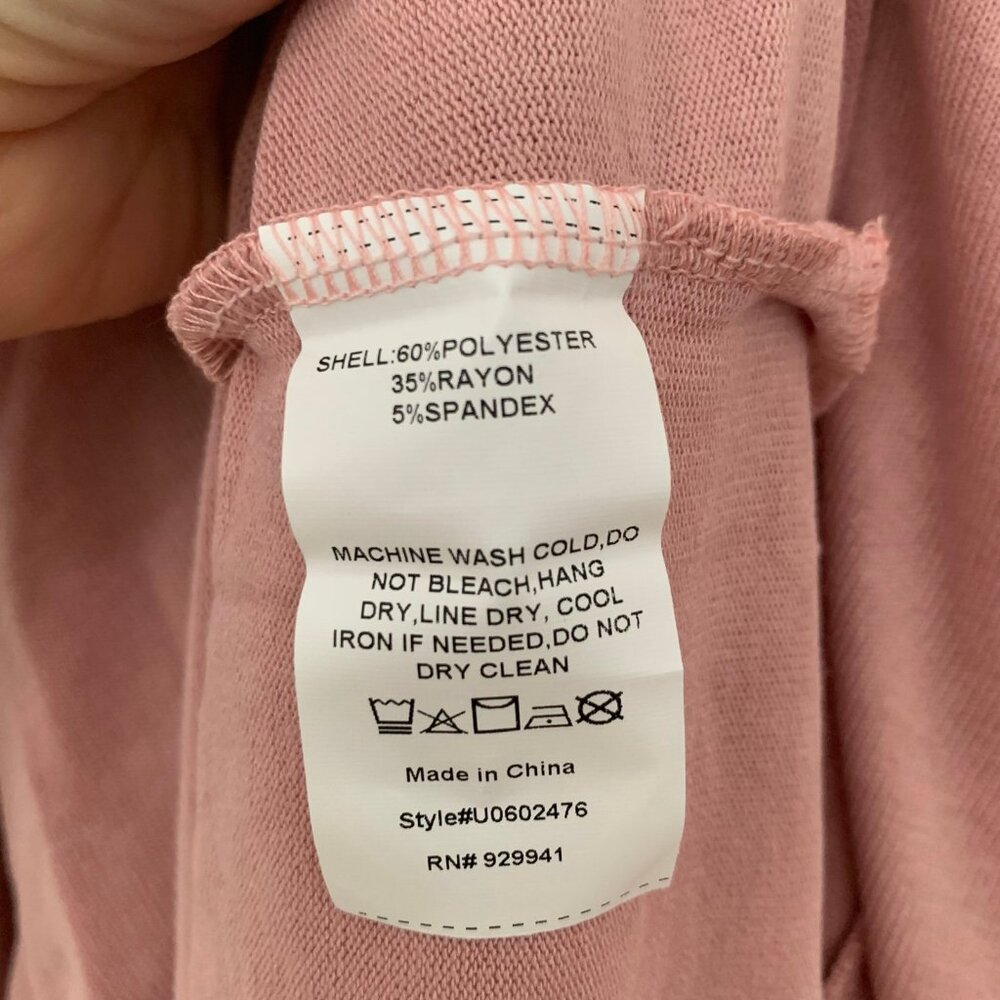 NEW Suzanne Betro Top Women 4X Pink Crisscross V-Neck Smocked Cuff Long Sleeve - Picture 8 of 10